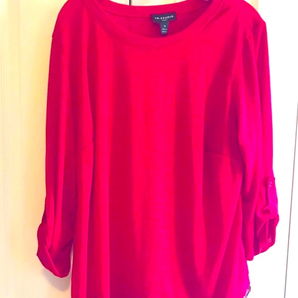 I.N. Studio Red Sweater SZ 1X - Picture 4 of 9